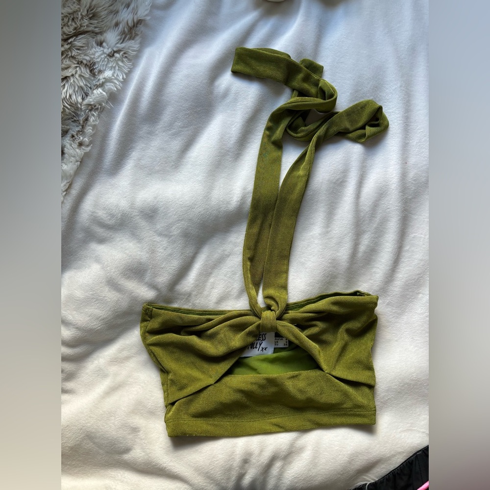 Princess Polly olive green top